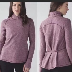 Warm your core lululemon peplum long sleeve top